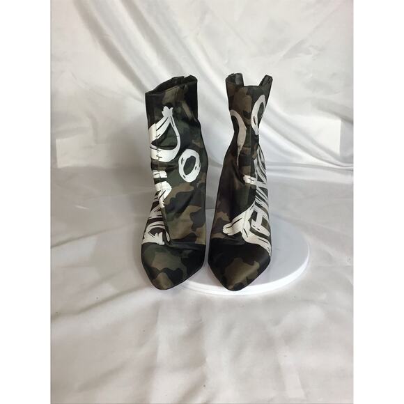 ALDO Limited edition Oceani Camo Do Ya Thing Ankle Bootie Sz. 7.5 - Picture 3 of 11